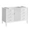 James Martin Vanities 48'' Vanity, Bright White w/ 3 CM Victorian Silver Quartz Top 485-V48-BW-3VSL - alternate 5